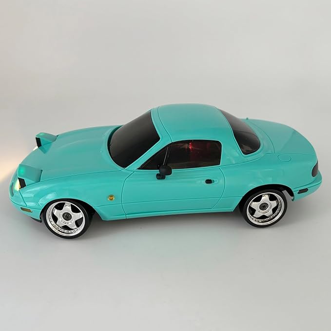 RC Drift Car 1/18 Scale LDRC Drift Car with Gyro Hobby RC Car for Adult RWD Drifting 2.4 GHz Gyroscope Proportional Throttle Steering Metal Drive Shafts Blinking Headlights LD1804