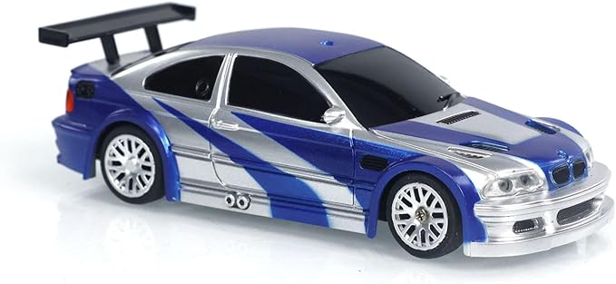 TOUCAN RC HOBBY RC 1/43 Scale Ready to Go Race Car Remote Control Drift Car 4WD Mini Lights Without a Gyro for Ages 14+