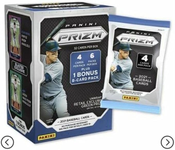 PANINI AMERICA 2021 Panini Prizm Baseball 7-Pack Blaster Box (Green Prizms|)