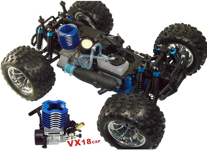 1/10 Nitro RC Truck for Adult RTR 80KM/H Fast Nitro Gas Power Car High Speed Off Road Climbing Vehicle Gas-Engine 4WD Remote Control Truck Hobby Racing Oil-Powered Short Course Rally Crawler