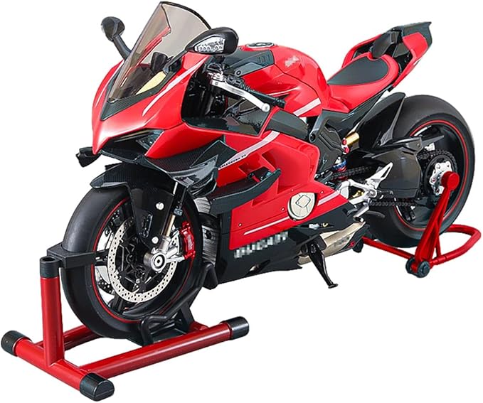 RC Motorcycle Model for Adult 1/7 Scale Remote Control Motorcycle V4 Top Edition with Ignition System &amp Smoke Spray for Biker