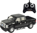 Liberty Imports RC Ford F-350 Super Duty Toy Pickup Truck Officially Licensed Full Function R/C Radio Remote Control Car Genuine 1:28 Scale Vehicle (Black)