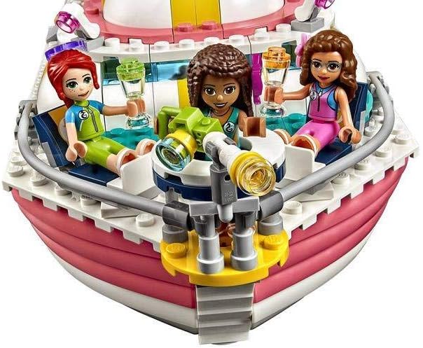 LEGO Friends Rescue Mission Boat 41381 Toy Boat Building Kit with Mini Dolls and Toy Sea Creatures Rescue Playset Includes Narwhal Figure Treasure Box and More for Creative Play (908 Pieces)