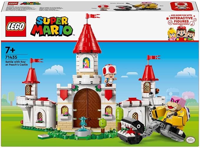 LEGO 71435 Super Mario Showdown mit Roy im Pilz-Palast 3 Spielzeugfiguren