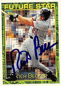 Sports Memorabilia Autograph Warehouse 245196 Rich Becker Autographed Baseball Card - Minnesota Twins 1994 Topps Future Star - No. 71