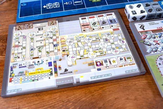 Motor City A Strategic Roll and Write Board Game About Building Autos in Detroit - 25th Century Games