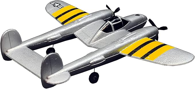RC Plane Remote Control Airplane RTF 2.4GHz 2CH Radio Control P38 Lighting Aircraft for Beginner