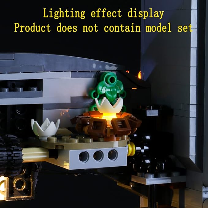 LED Light Kit Compatible with Lego Jurassic Park:T.rex Rampage - Lighting Set for Jurassic World 75936 Building Model (Model Set Not Included)