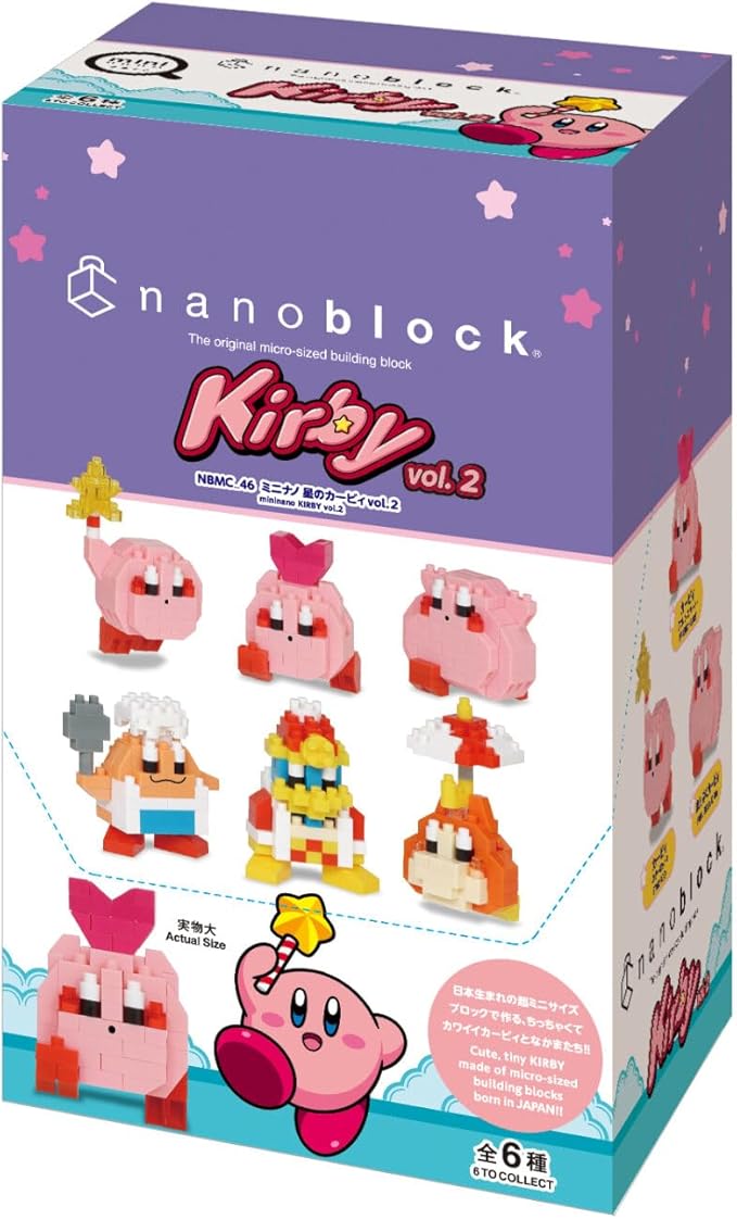 nanoblock - Kirby - Kirby Assortment 2 (Blind Box Complete Set) mininano Series Building Kit