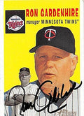Sports Memorabilia Autograph Warehouse 245297 Ron Gardenhire Autographed Baseball Card - Minnesota Twins 2003 Topps Heritage - No. 187