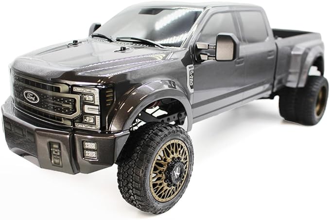 Helidirect CEN Racing 1/10 RC Crawler - F-450 SD KG1 Wheel Edition 4WD RTR Truck All-Terrain Water-Proof Axial SCX10 for RC Hobbyists Grey Titanium