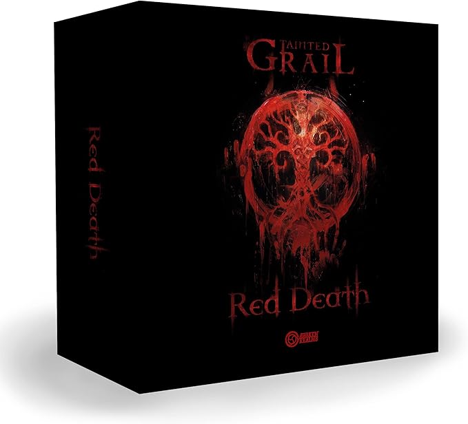 Tainted Grail The Red Death Board Game CAMPAIGN EXPANSION - Advanced Campaign Challenge with New Story &amp Threats! Strategy Game Ages 14+ 1-4 Players 2-3 Hour Playtime Made by Awaken Realms