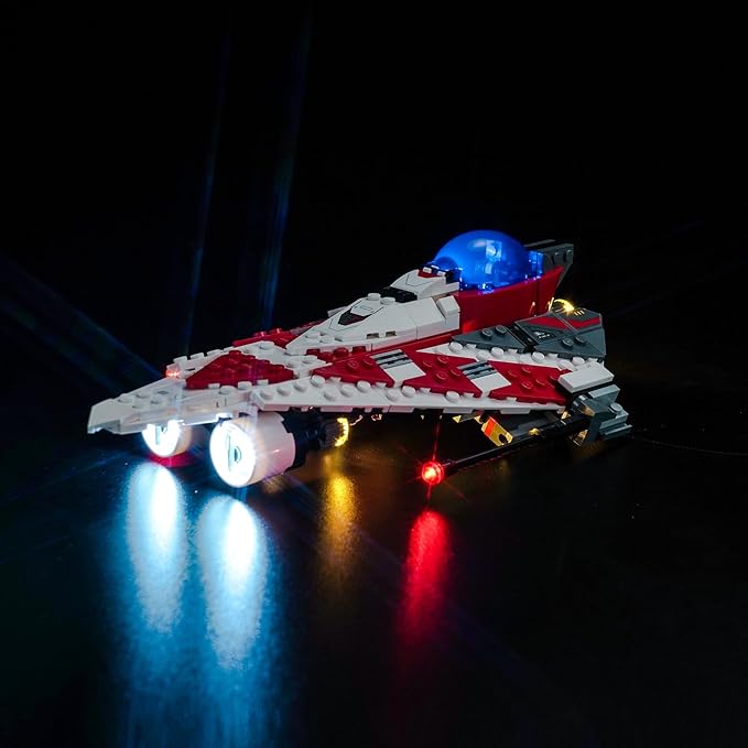 Upgraded Led Light Kit for Lego Star Wars Jedi Bob's Starfighter Building Set Compatible with Lego 75388 (Model Not Included)