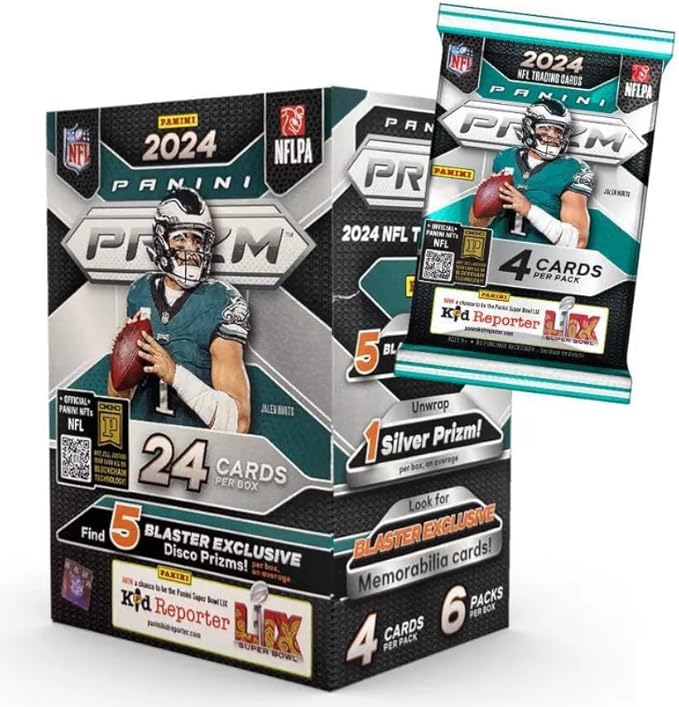 2024 Panini Prizm Football Blaster Box - 24 Football Cards Per Box