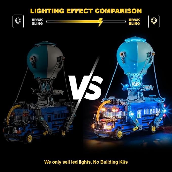Vaodest LED Light for Lego Battle Bus 77073 SetDesign and Configuration Compatible with Model 77073(LED Light Only Not Building Block Kit)