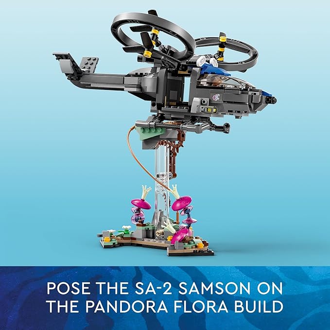 LEGO Avatar Floating Mountains Site 26 &amp RDA Samson 75573 Building Set - Helicopter Toy Featuring 5 Minifigures and Direhorse Animal Figure Movie Inspired Set Gift Idea for Kids Ages 9+