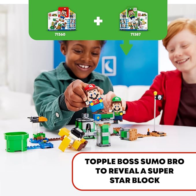 LEGO Super Mario Boss Sumo Bro Topple Tower Expansion Set 71388 Building Kit Collectible Toy for Kids New 2021 (231 Pieces) Multicolor