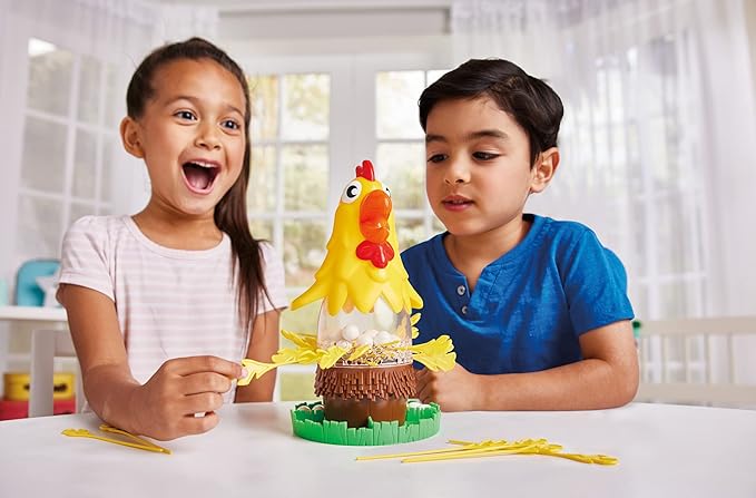 Game Zone Pluck It - Interactive Chicken Game for 2-4 Players Ages 4+ - Develops Hand-Eye Coordination and Strategic Thinking Skills!