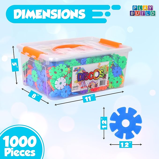 Discos Interlocking Connecting Kids Toys Preschool Learning Montessori Toys Play and Learning Stem Learning Toys Ages 3+