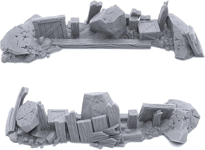 EnderToys Urban Rubble - DND Terrain - 32mm Scenery for Tabletop Miniatures