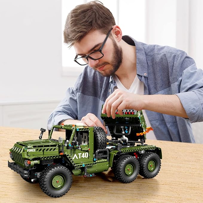 JMBricklayer Rocket Artillery Building Set Adults WW2 Military Tank Model Toy Construction Set Army Vehicle Collectible Home Display Gifts for Boys Teens Adults 61507