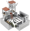 Feleph Military Base Building Bricks Set 389 Pieces Armory Defense Guard Tower Guns Army Weapons SWAT Gear Accessories for Soldier Figures Building Block Toy Compatible with Major Brands