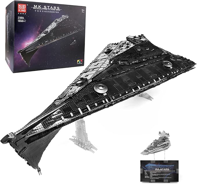 Mould King 21004 Super Star Destroyer Model Eclipse-Class Imperial Star Destroyer Building Toy 10368+Pcs UCS Assembly Awesome Building Kit Large Collection