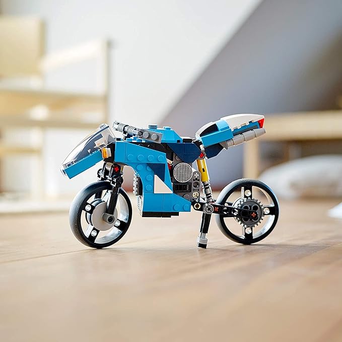 LEGO Creator 3in1 Superbike 31114 Toy Motorcycle Building Kit Makes a Great Gift for Kids Who Love Motorbikes and Creative Building New 2021 (236 Pieces)