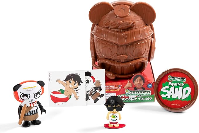 Ryan's World: Island Adventures - Mystery Tiki Egg | Discover Ryan's Island Adventure | Collectable Ryan's World Surprise Toy | for Kids Aged 3+ Brown