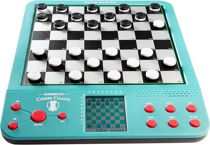 Electronic Chess Set for Kids &amp Adults- Grandmaster Game w Smart Computer Teaching Coach 100 Preset Lessons Beginner to Expert - 12 Modes 30 Skill Levels Why? Button + 8 Bonus Games Inc Checke