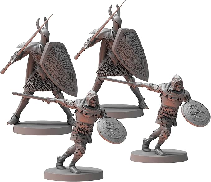 Dark Souls The Roleplaying Game Bundle: Guardian Dragon Silver Knight Great Bowmen Hollow Crossbowmen The Silver and The Dead and Unkindled Heroes 1 &amp 2 (6 Items)