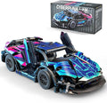 Sports Car Building Block Set for Boys &amp Adults 1:18 Cyberpunk Race Car Model Kit MOC Collectible Supercar Toy Birthday Gifts for Kids Boys Girls Teens Age 8-12 14+
