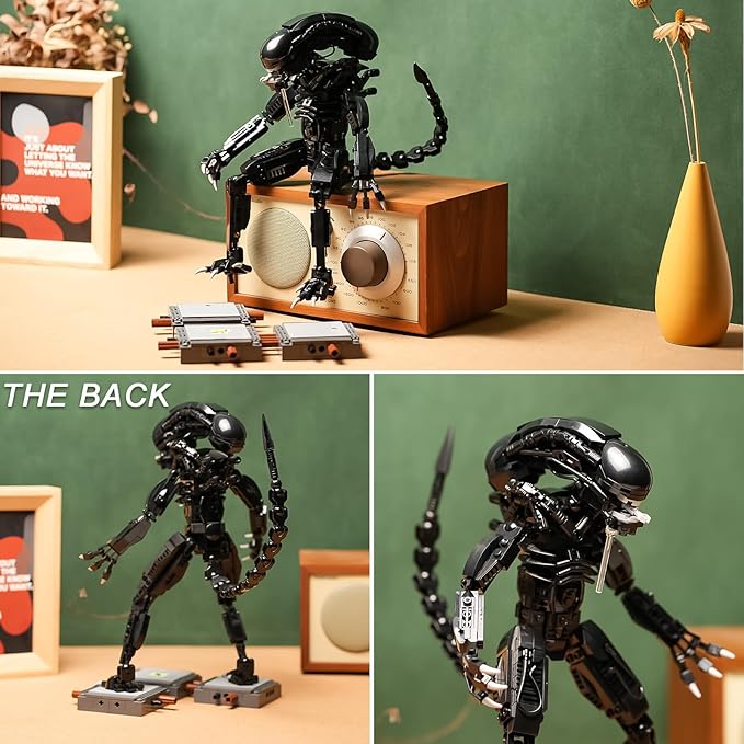Xenomorph Action Figure Toy Building Set Compatible with Lego for AdultsCool Scary Toys Gifts for Boys and Girls 8-14 Years Up 616 pcs