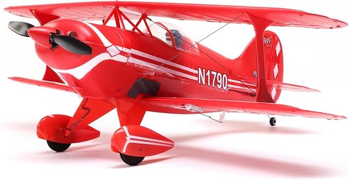 E-flite RC Airplane UMX Pitts S-1S BNF Basic Transmitter Battery and Charger Not Included with AS3X and Safe Select EFLU15250