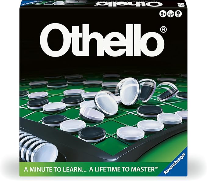 Ravensburger Othello - Classic Strategy Board Game for 2 Players - Easy to Learn Hard to Master - Fast-Paced Family Fun - Ages 8+