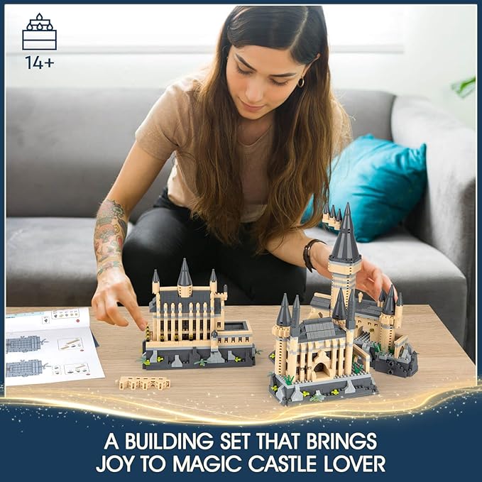 Magic CastIe BuiIding Set MOC Architecture Micro BuiIding BIocks Kit CollectibIe Model Toys Gifts Toys for Adults Teens 14+ (2680 Pieces)