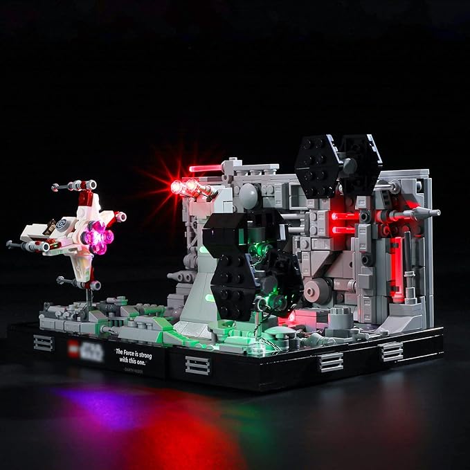 BRIKSMAX Light for Lego Death-Star-Trench-Run-Diorama 75329 - Led Lighting Kit Compatible with Lego Star Wars 75329 - Not Include The Lego Set