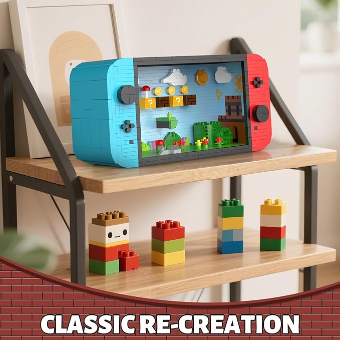 Super Player Game Building SetsCool Building Blocks Kits for Adults Openable and Closed 3D Anime Scene Model Creative Idea Gift for Teens 14+ (1528 Pieces)
