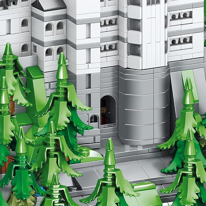 39072 Neuschwanstein Castle Building Block Set 5421 Pieces Castle Building Model Building Block Kit Adult Creative Enthusiast Model Gifts and Unique Collectibles