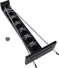 WE Games Shoot The Moon Game Large 18 inches Black Stained Solid Wood Board with Metal Ball and Rods Retro Balancing Game for Family and Bar