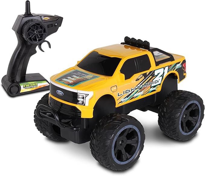 NKOK RC Ford F-150 Lightning Monster Truck Rear Wheel Drive for Drifting Mastery Bouncy and Grippy Tires