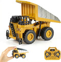 Remote Control Dump Truck for Boys Adults Metal Rc Dump Truck 10-Channel Construction Vehicle Gift for Kids Birthday or Christmas