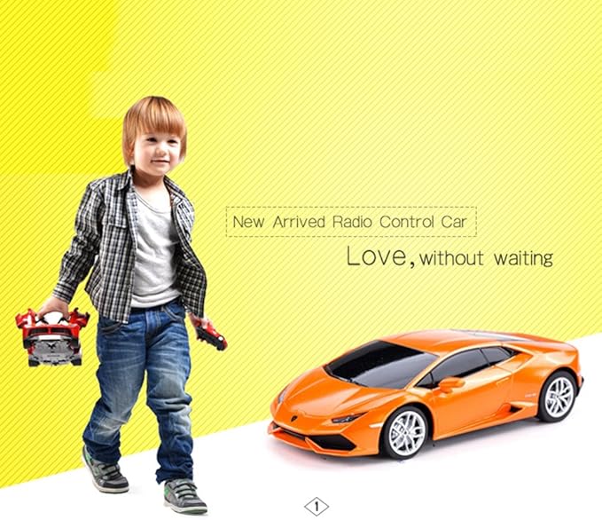 RASTAR Remote Control Car | 1:24 RC Lamborghini HURACÁN LP610-4 Toy Car Model Vehicle Orange