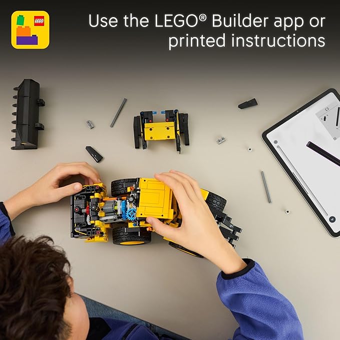 LEGO Technic Volvo L120 Electric Wheel Loader Construction Toy - Pretend Play Building Set - Great Birthday Gift for Boys Girls and Kids 9+ Who Love Vehicle Playsets - 42209