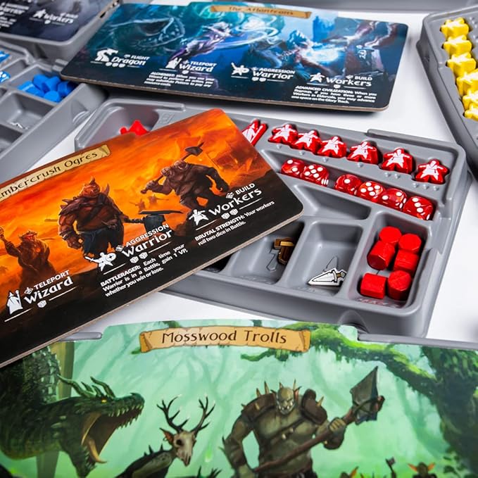 Dwellings of Eldervale Board Game – Standard Edition | Strategy Adventure and Fantasy for 1-5 Players | Ages 14+