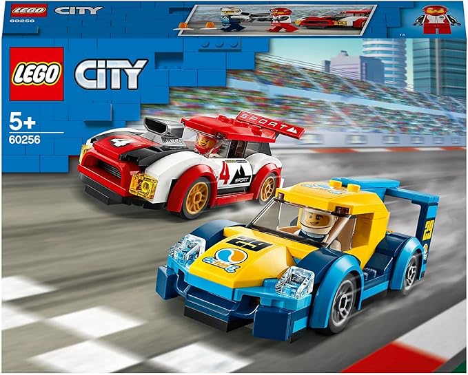 Lego 60256 City Nitro Wheels Racing Cars Toy with 2 Race Drivers Minifigures Rally Vehicles for Kids 5+ Year Old