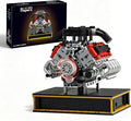V8 Engine Building Set Build Your Own Mini V8 Model Engine Kit that Run with Battery and Motor 8-Cylinder Car Model Engine Building Toys for Adults Kids Age 14+ (1079PCS)