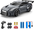 ACAMMZAR RC Drift Car 1:24 Remote Control Car for Kids 20KM/H 4WD High Speed RC Cars with Lights Extra Racing Tires Vehicle for Adults Boys Girls Gray