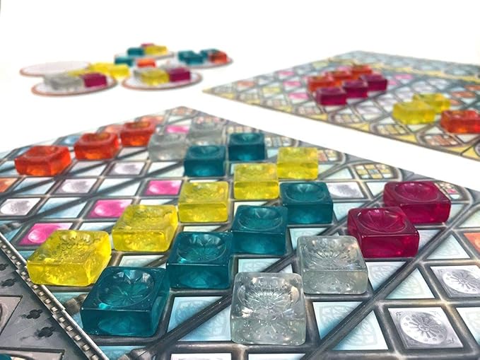 Asmodee Azul Stained Glass of Sintra Board Game EXPANSION - Craft Colorful Window Panes Tile-Placement Strategy Game for Kids &amp Adults Ages 8+ 2-4 Players 30-45 Minute Playtime