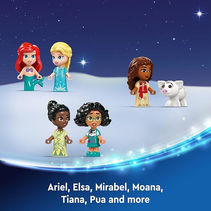 LEGO Disney Advent Calendar 2024 for Kids - Christmas Advent Calendar W/Mini Builds &amp 8 Minifigures Ages 5+ - Disney Toys Gift Idea for Girls &amp Boys - 43253